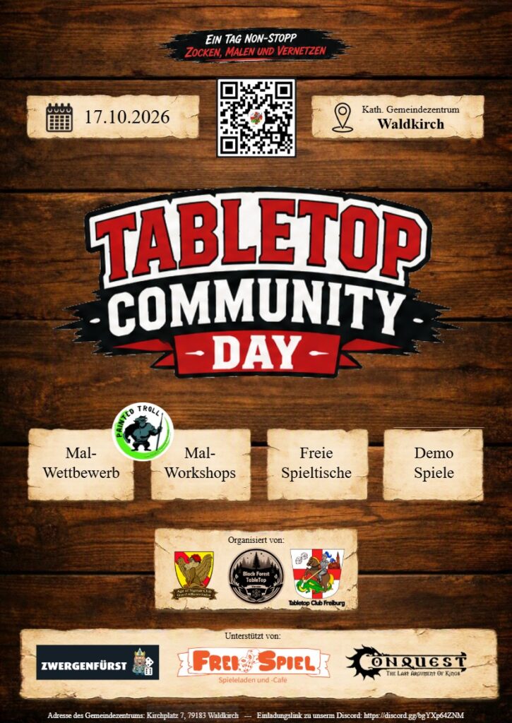 Flyer Tabletop Community Day 17.10.2026